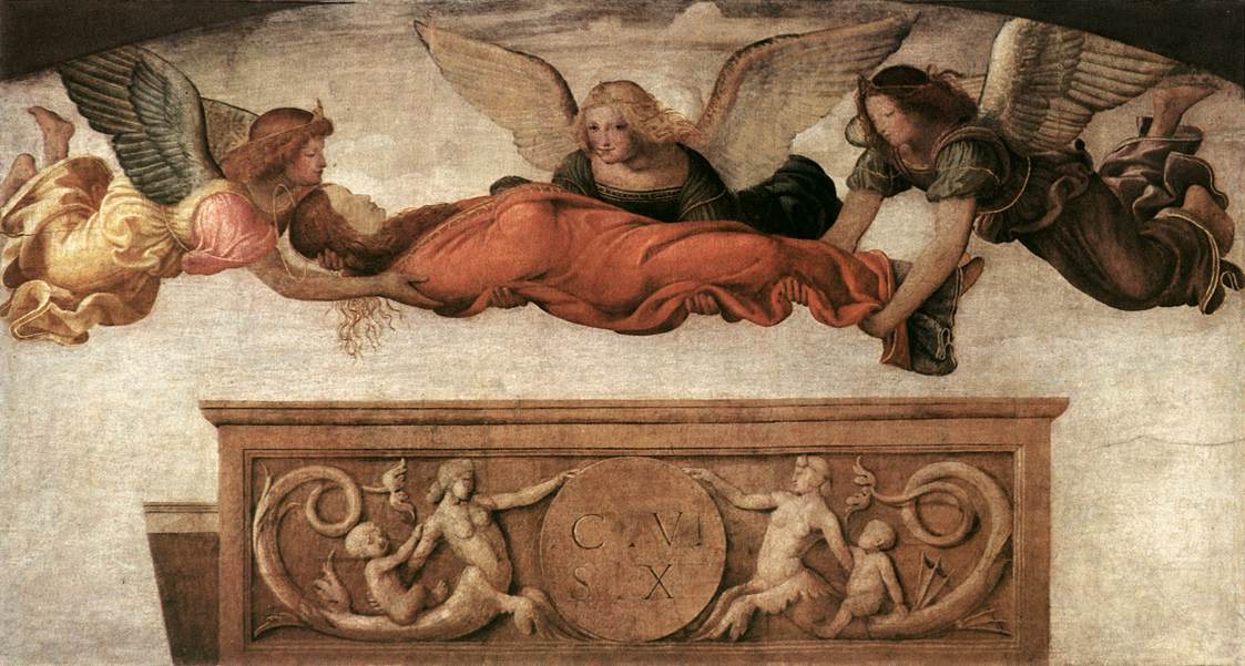 St Catherine Carried to her Tomb by Angels asg